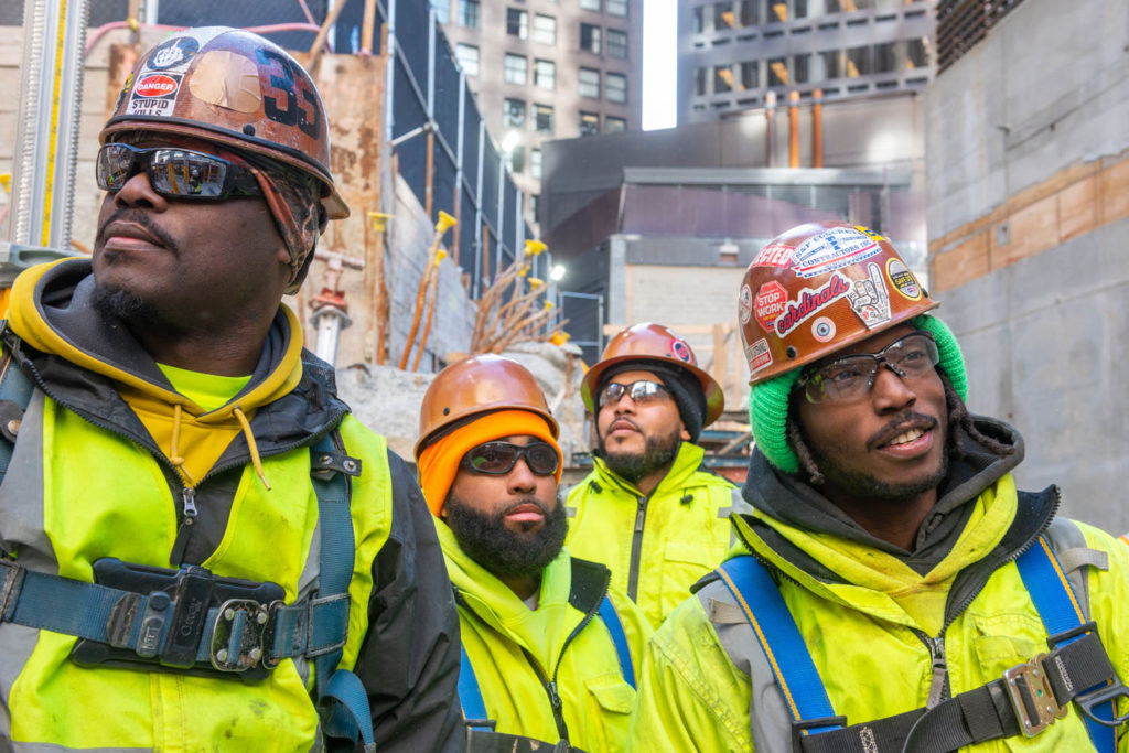 Construction workers by Lou Jones